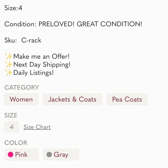 • ASOS • Beautiful Cozy & WARM Mid-length Car Coat - Picture 5 of 7